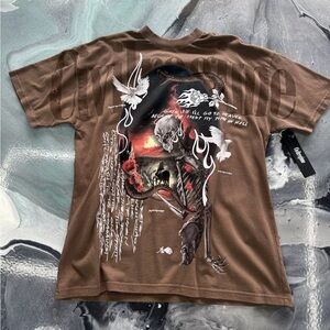 Civil Regime “Reap what you sow” V5 OVERSIZED TEE BROWN SIZE SMALL